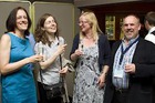 The new ICAME Board Members in 2012: Uta Römer, Michaela Mahlberg, Hilde Hasselgård and me: at ICAME Leuven Gala Dinner